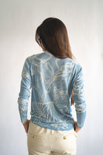 Las Surenas Safari Blue Cashmere Sweater