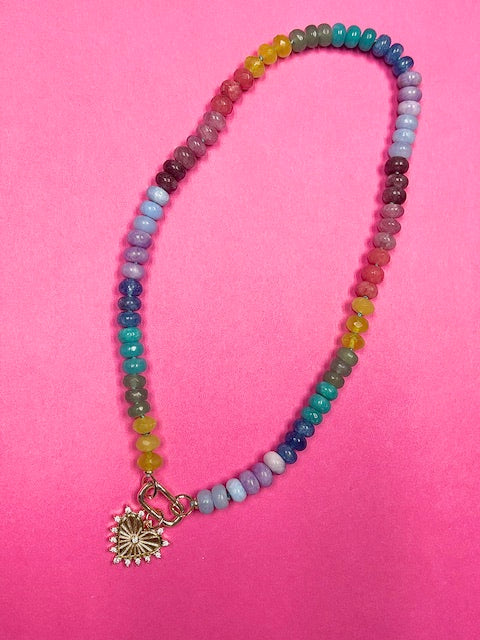 Fairy Rainbow Why Knot Necklace